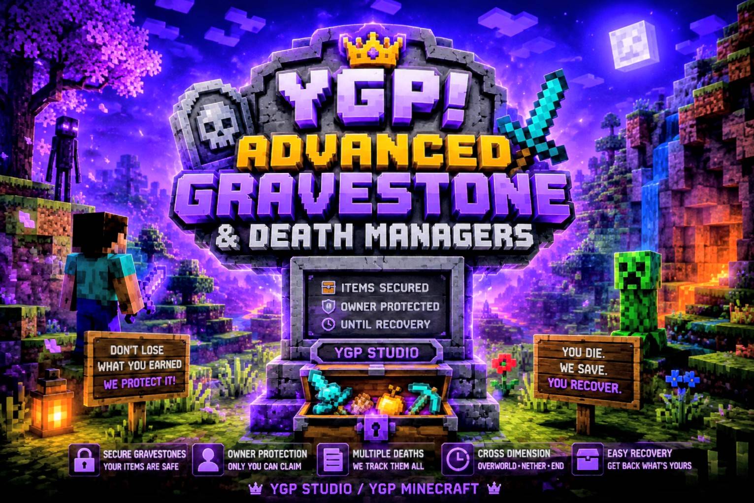 YGP! Advanced Gravestone & Death Managers — screenshot 1