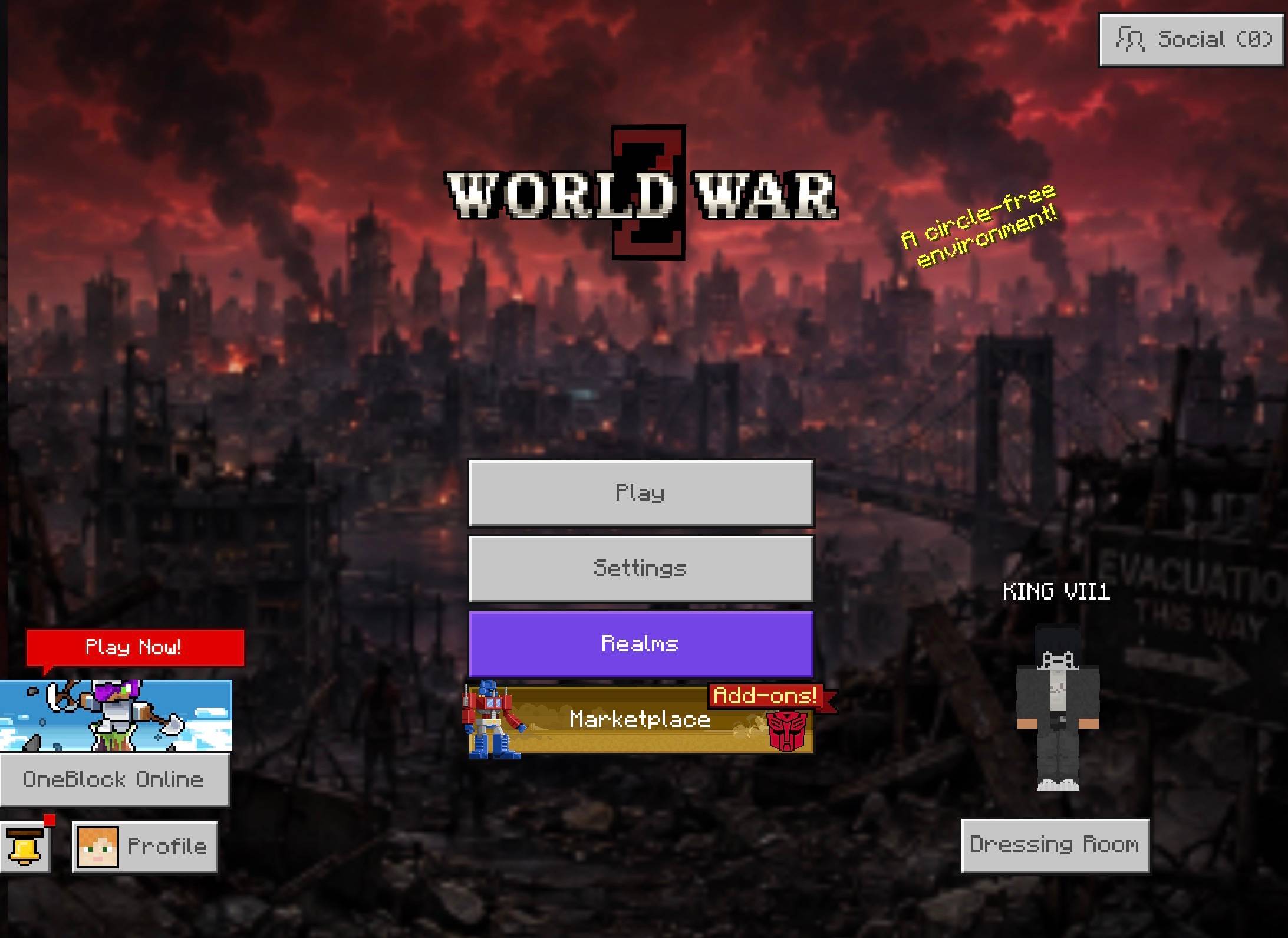 War World Z Menu UI — screenshot 3