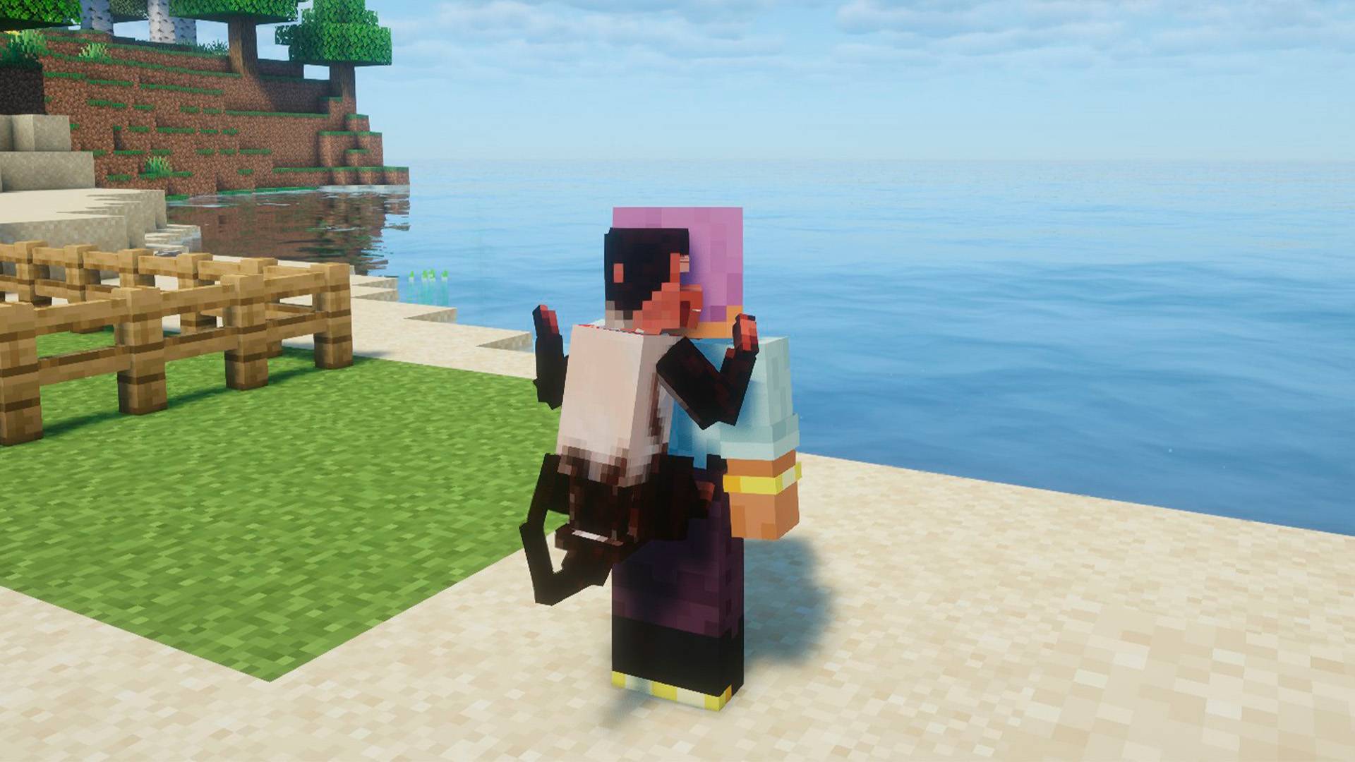 Carry your companion with you! It protects your back and feeds you when you're hungry!