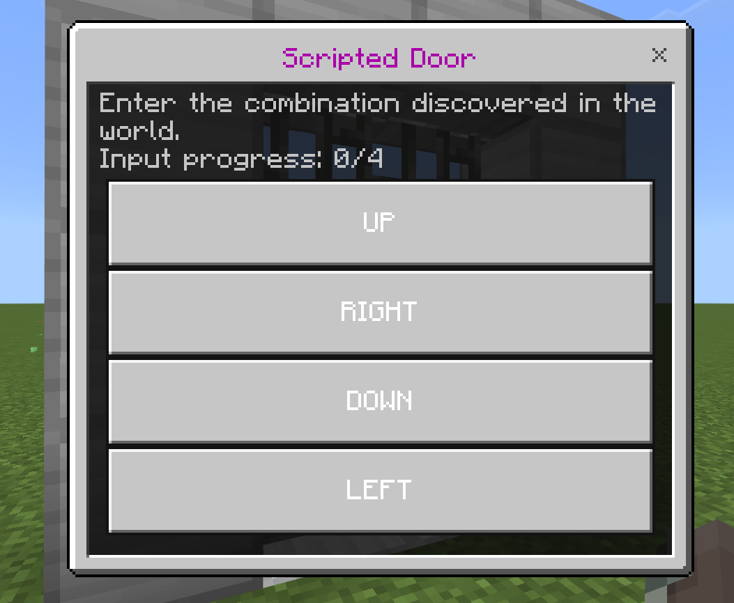 Thumbnail input combo to unlock door