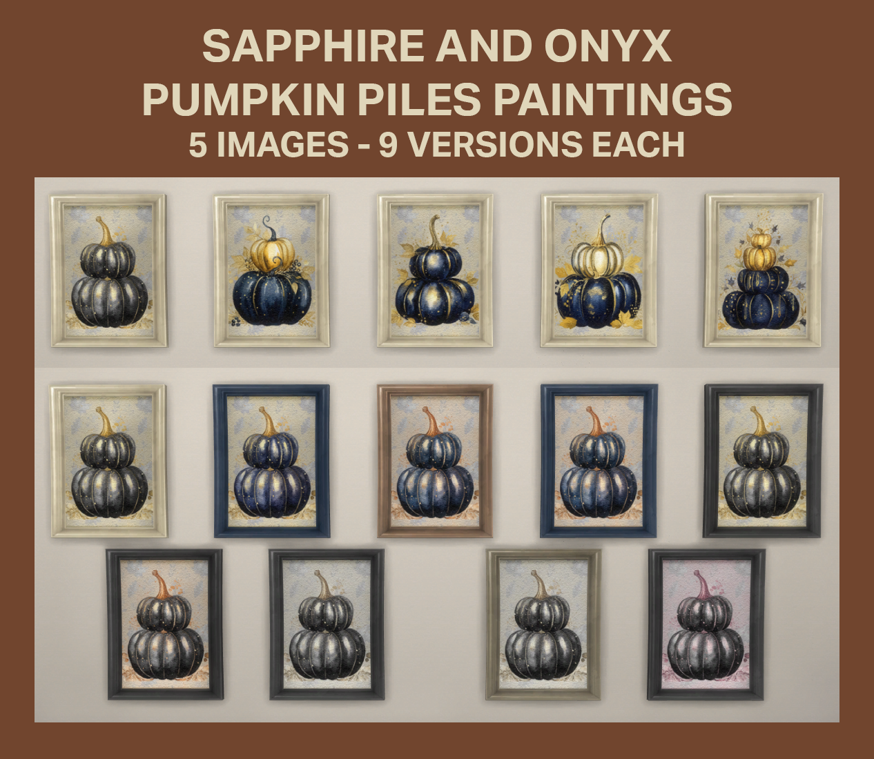 Thumbnail images, colours, and frame colours