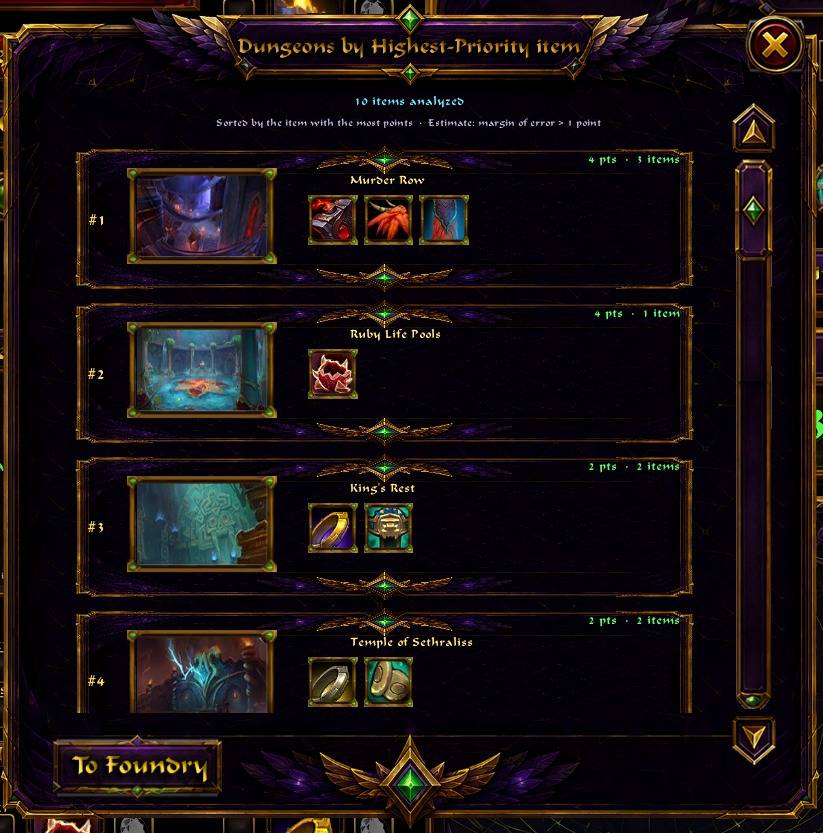 Thumbnail See where your remaining upgrades come from and prioritize your farming.