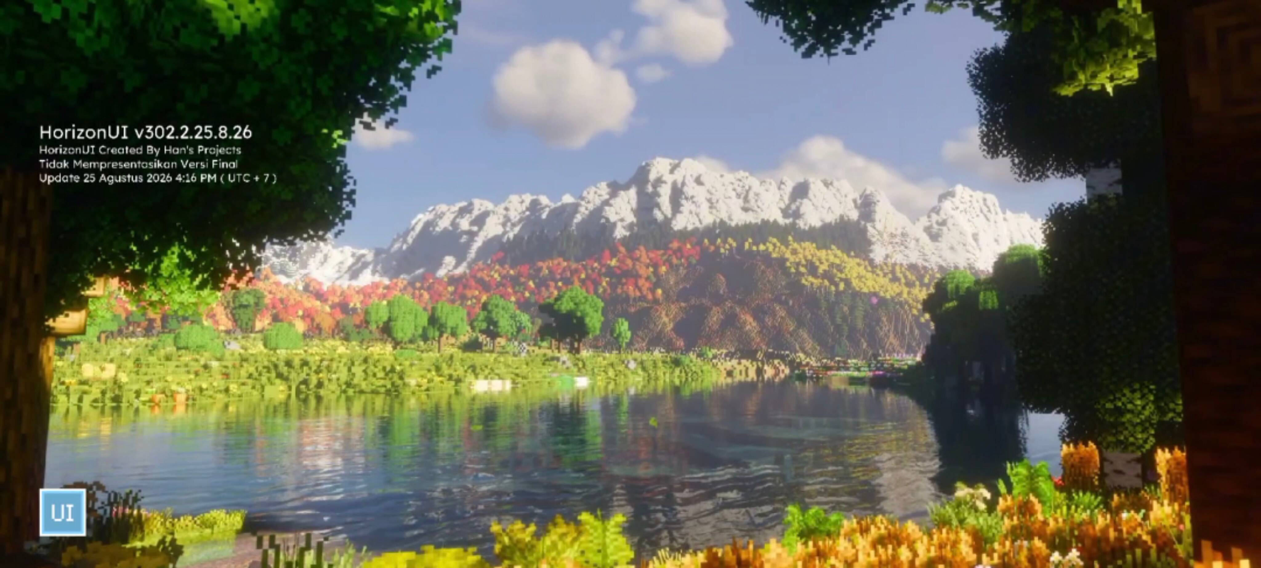 HorizonUIExtension-Minecraft Autumn Mountains screenshot active