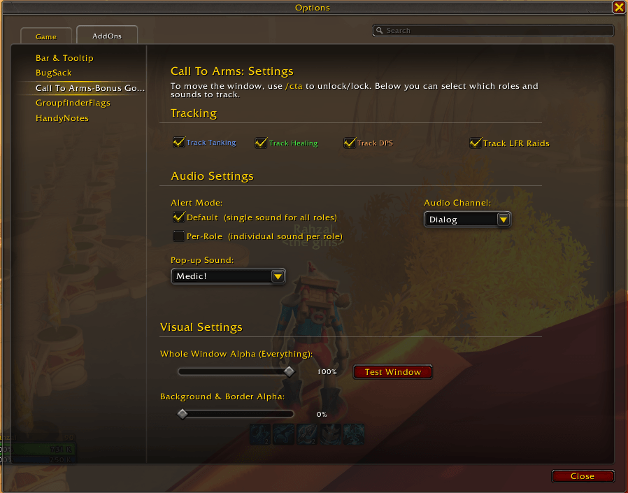 Call to Arms - Bonus gold RDF