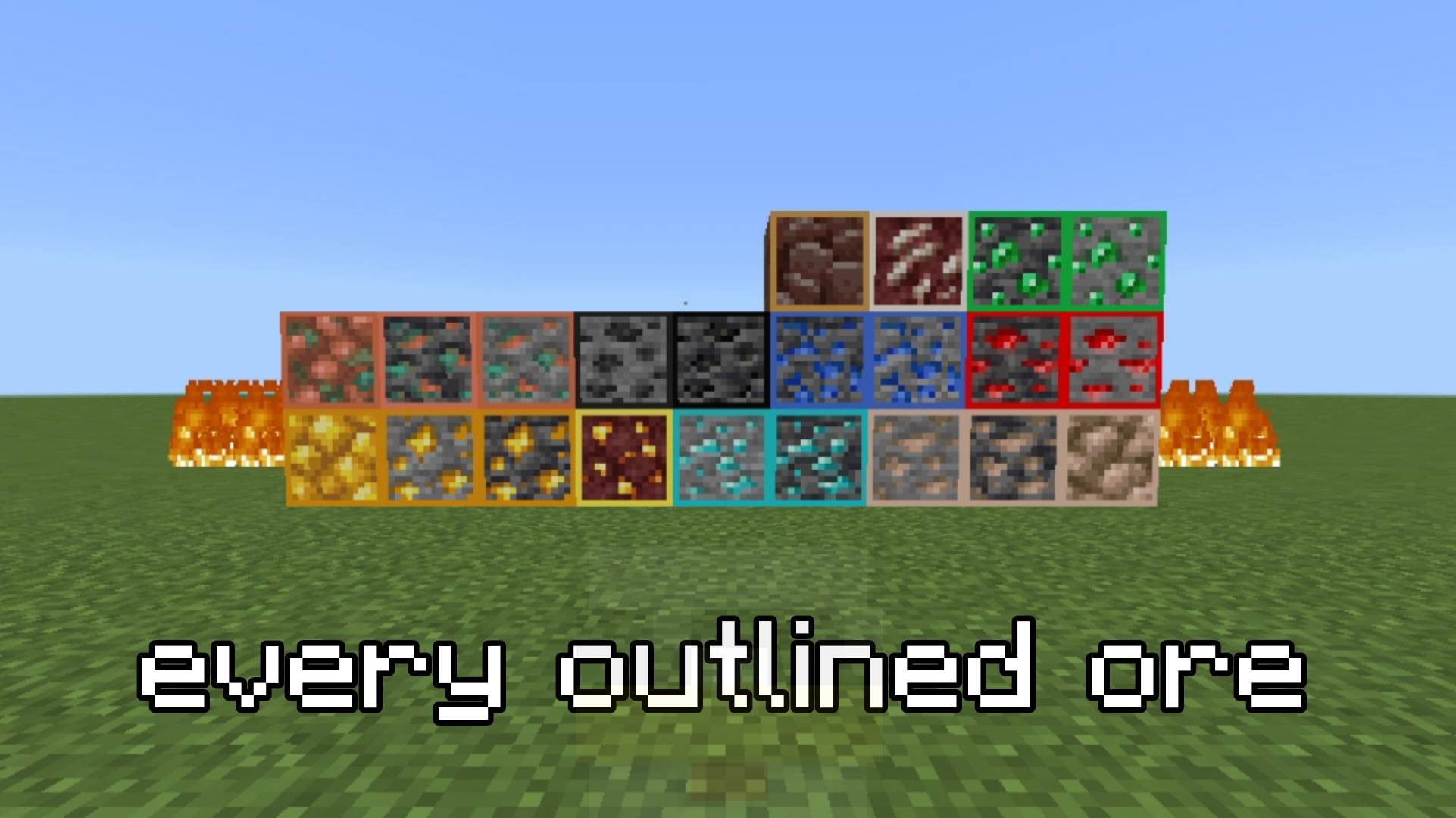 Outlined Ores by IronChickenMCPE — screenshot 1