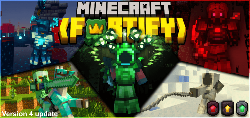 👑 More Armor Weapons Tools and Swords Items Mod! – Minecraft Fortify 👑 — screenshot 1
