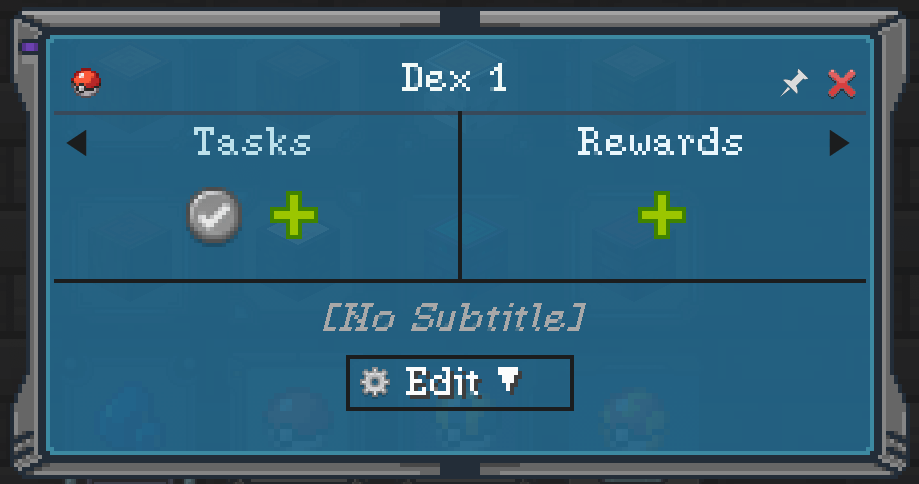Cobblemon inspired quest theme for the quest screen