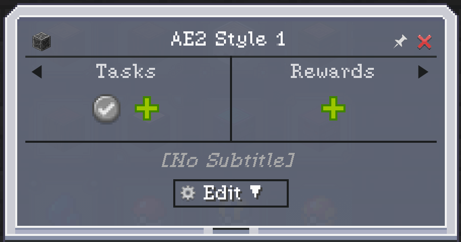 AE2 inspiried quest theme for the quest screen