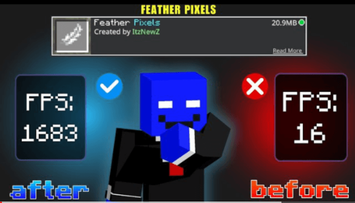 Feather Pixels | Fps boost — screenshot 1