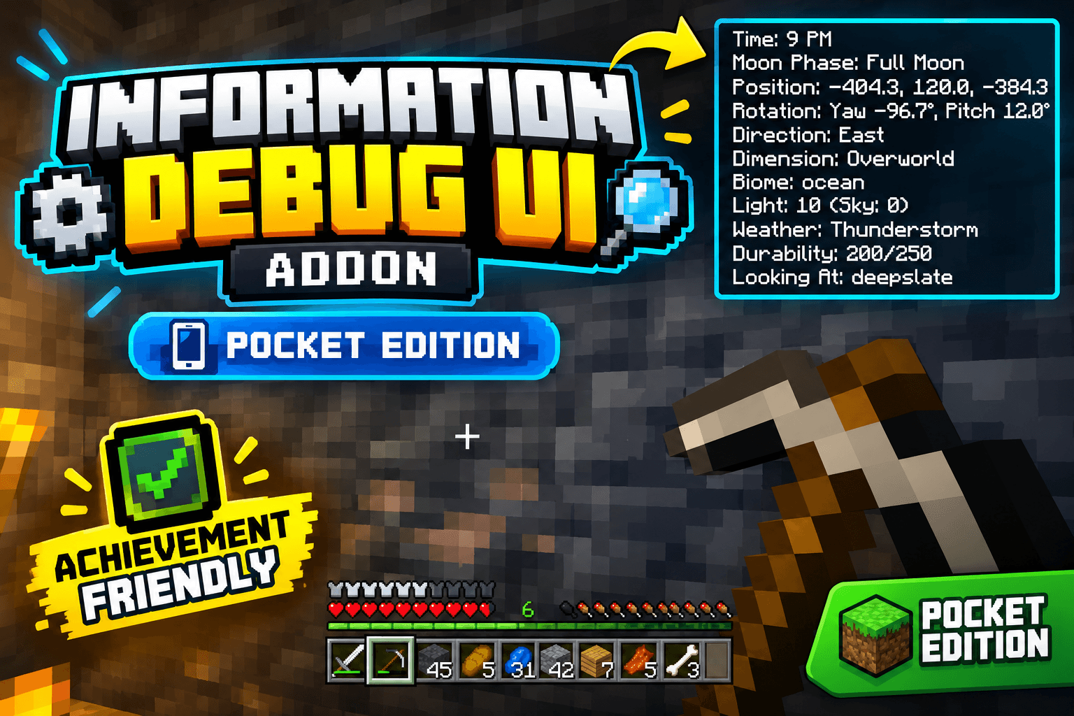 Information Debug Ui Addon Mcpe — screenshot 1