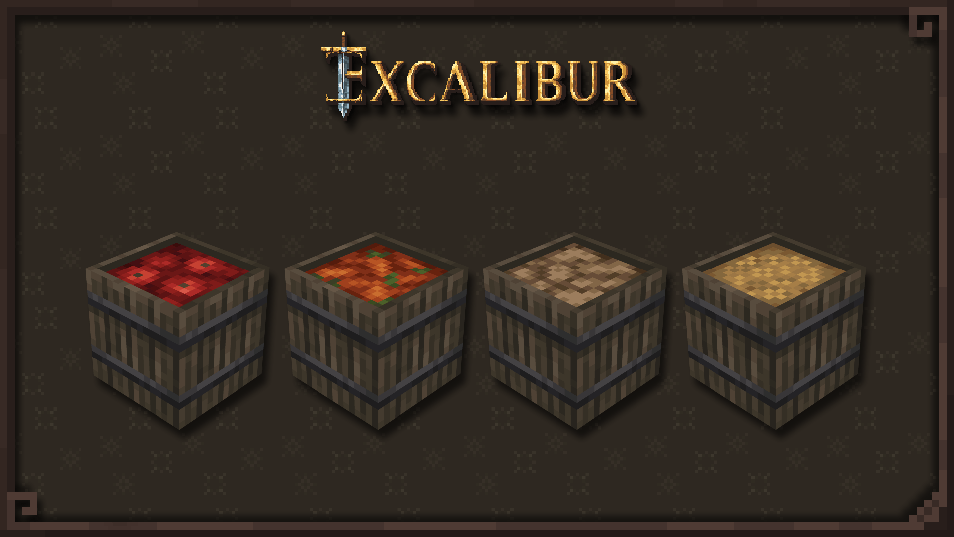 Barrel of Apples/Carrots/Potatoes/Wheat