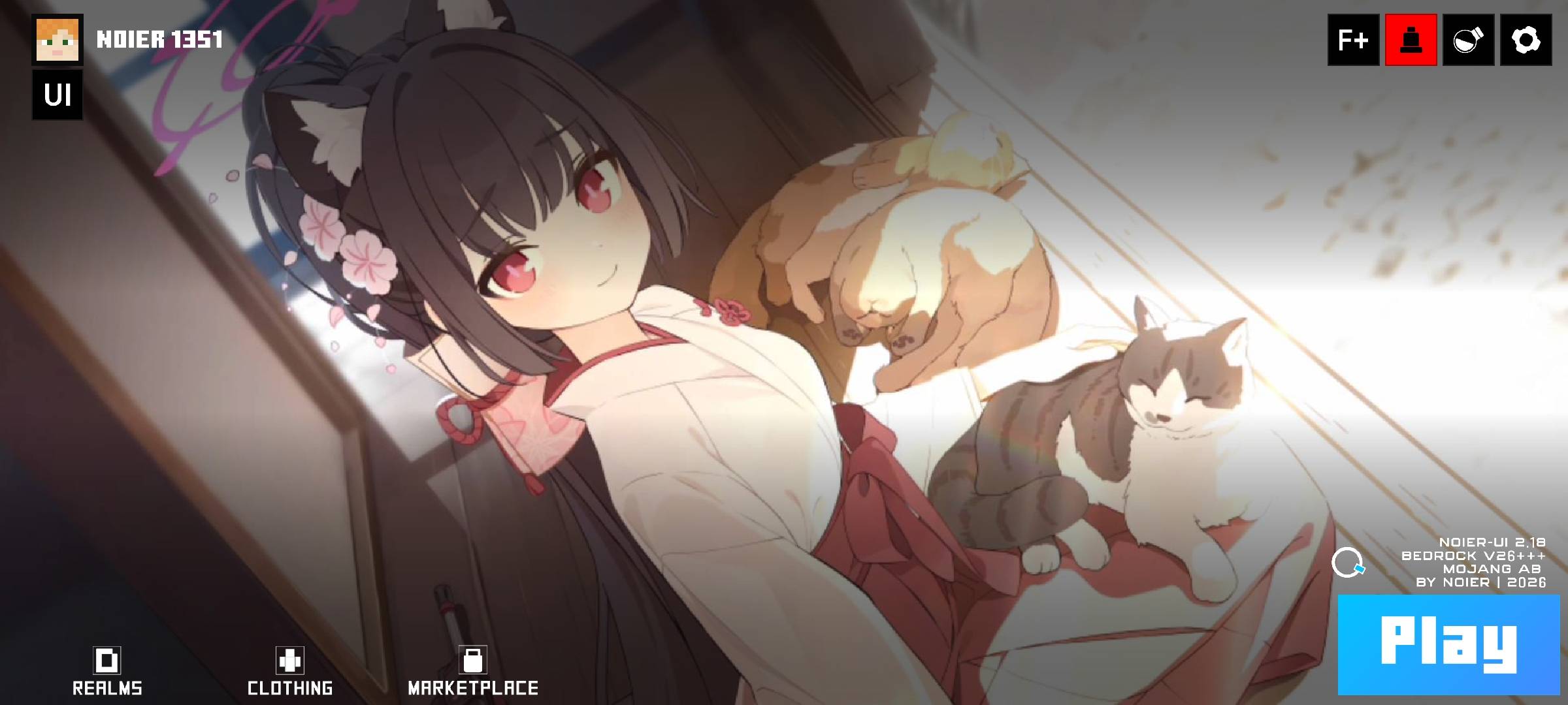 NoierUi | Main - Animated screenshot active