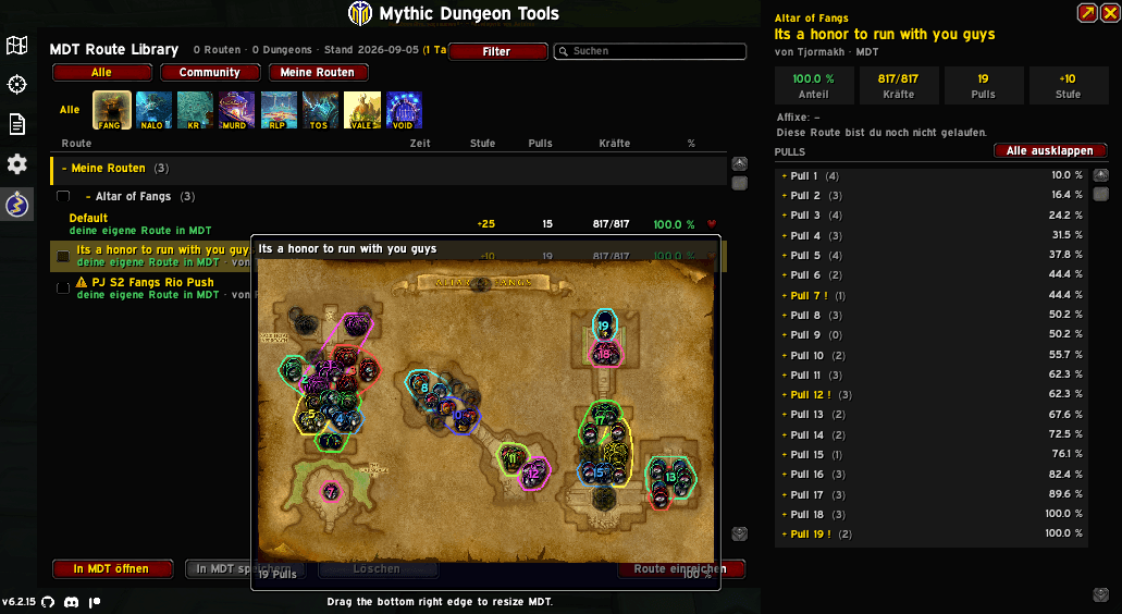 Thumbnail Hover a route to preview the full map without loading it