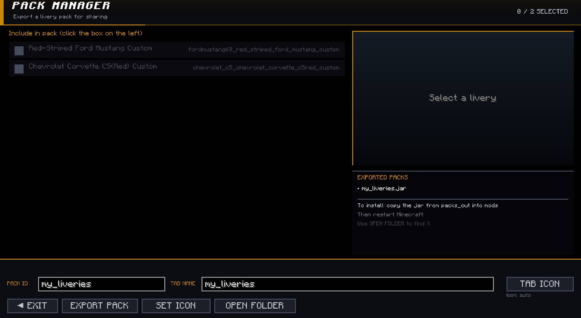 Design Bench Pack Manager