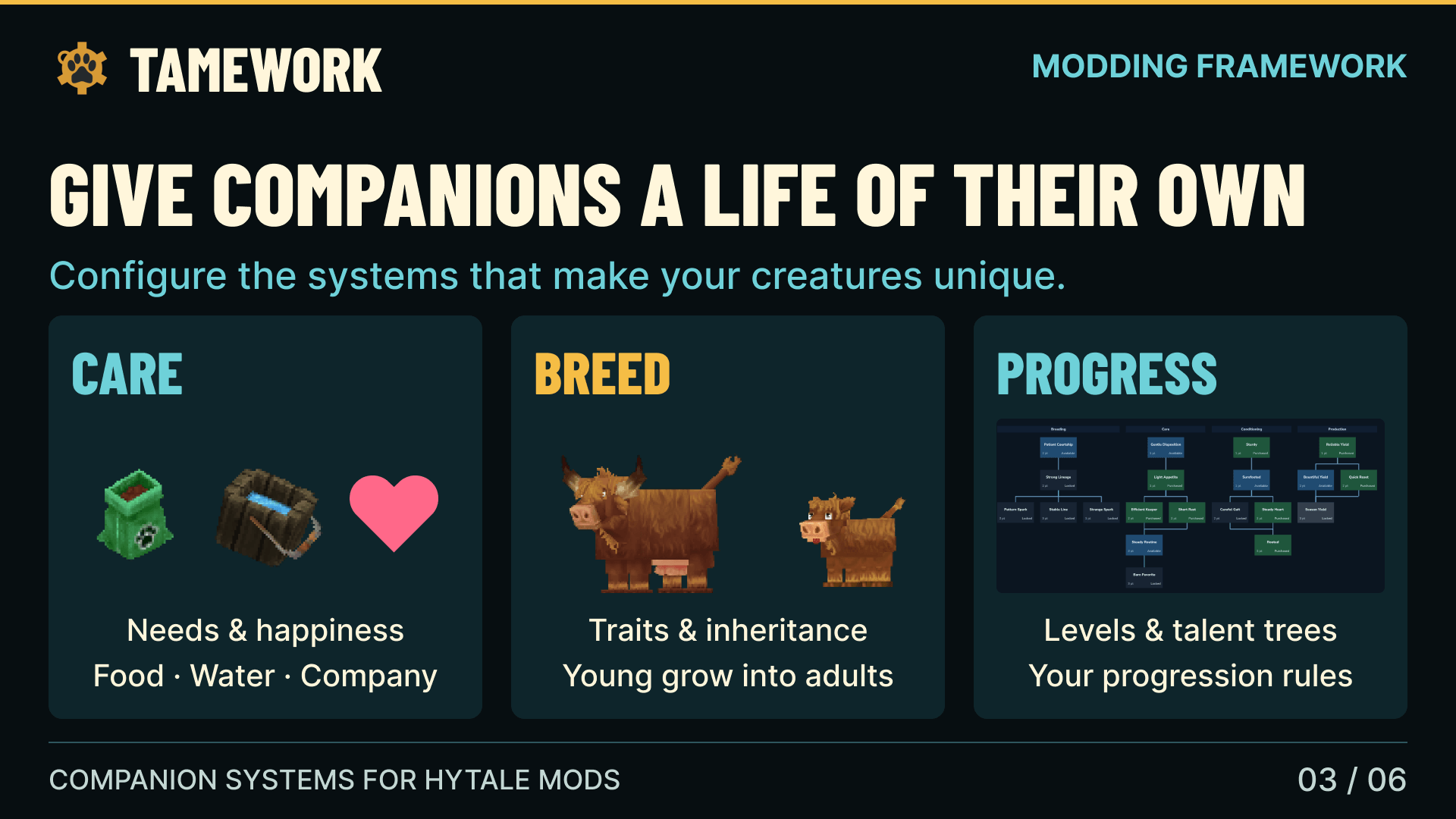 Give companions a life of their own