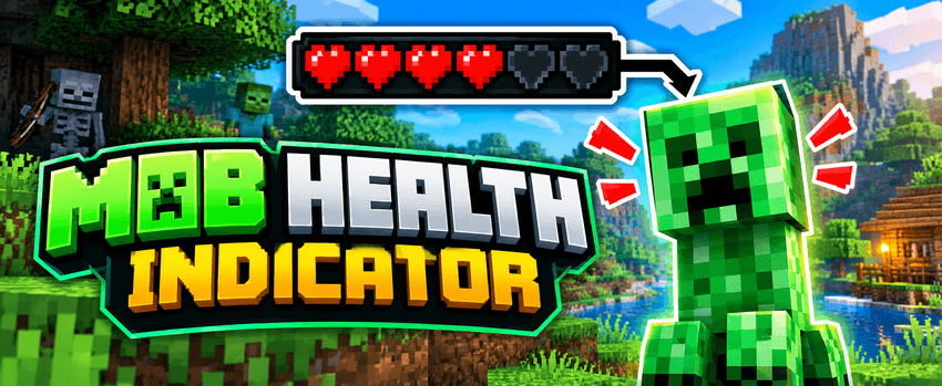 Mob Health Indicator | Mob Health Bar & HP Display [Achievements Friendly] — screenshot 1