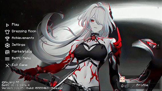 Acheron Ui | Anime Girl Animated Menu — screenshot 1