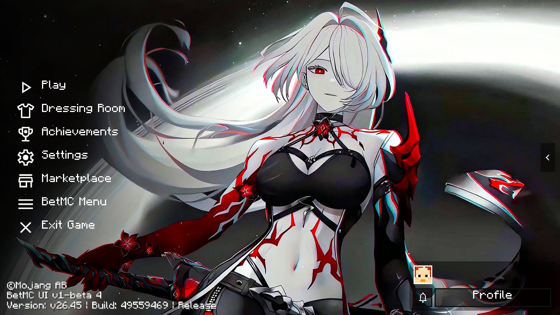 Acheron Ui | Anime Girl Animated Menu — screenshot 3