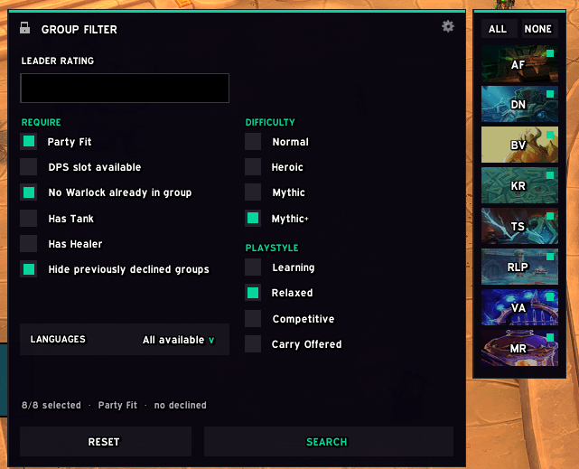 Mythic+ META
