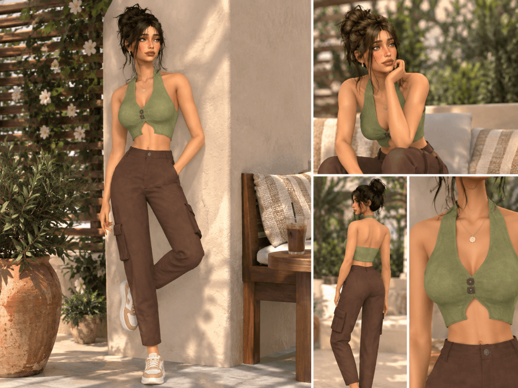 sienna halter top cargo pants