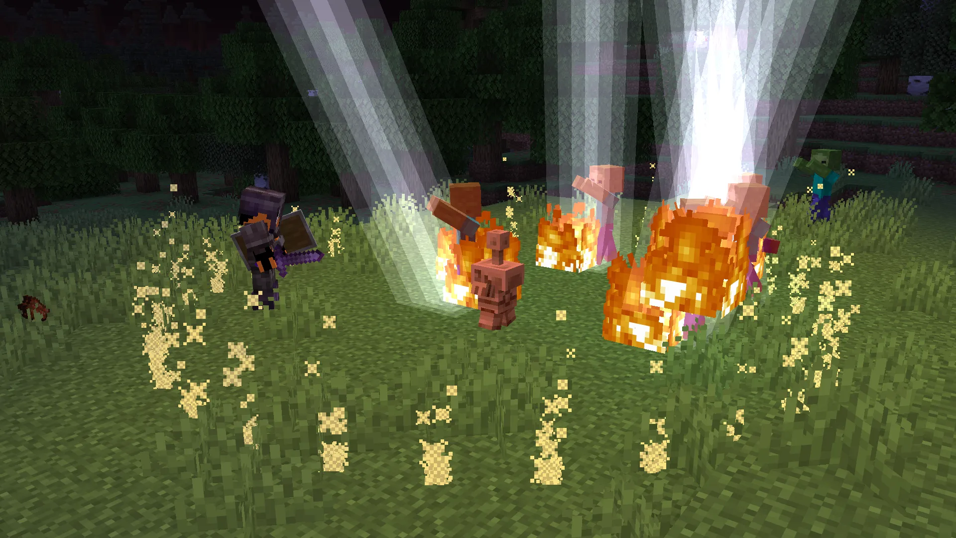 Thumbnail A player fighting zombies using Zeus' Copper Defender