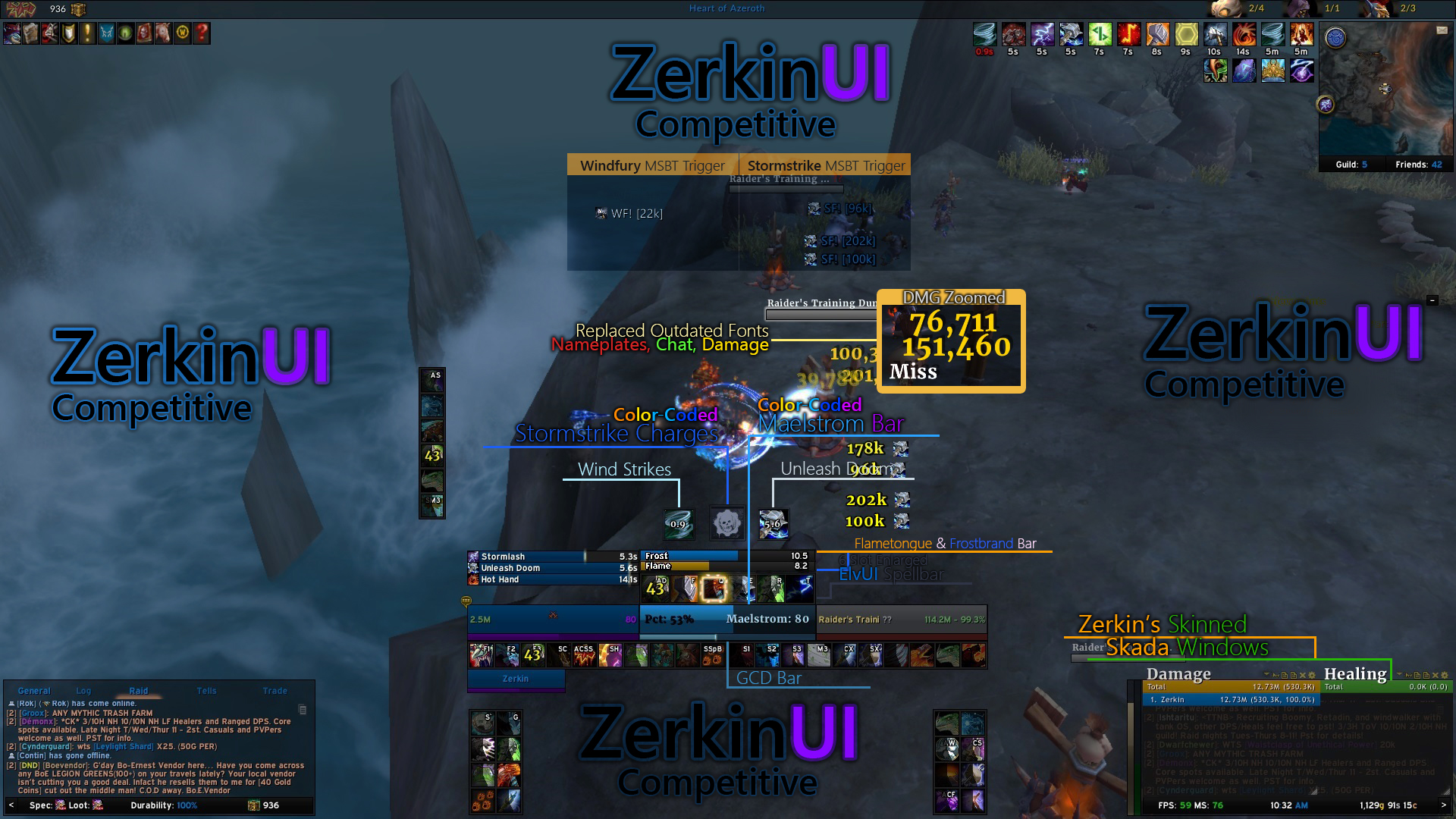 Enhance Demo WeakAura Legend - ZerkinUI Competitive