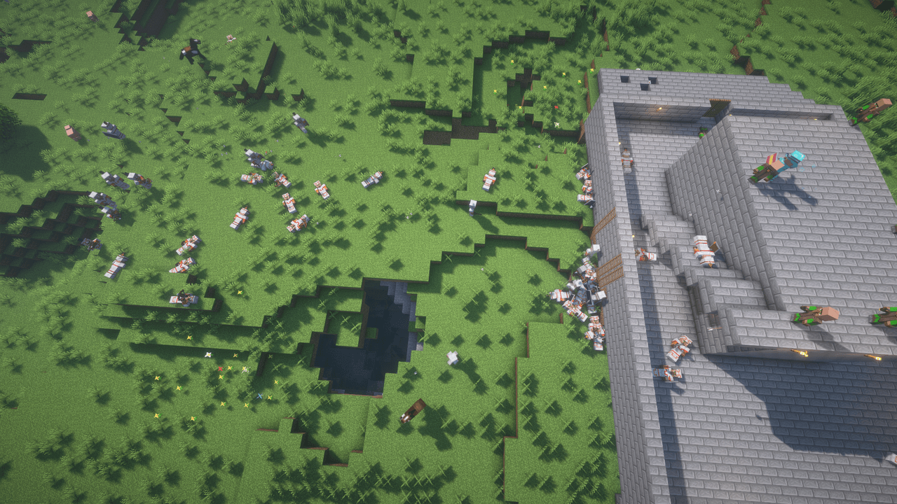 Enemy troops assault a player fortress