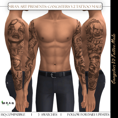 Gangsters V2 Tattoo Male
