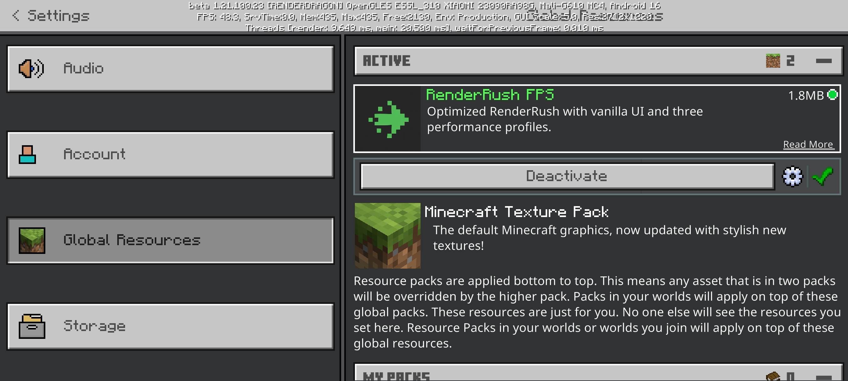RenderRush+ │FPS Booster For MCPE thumbnail 1
