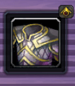 Thumbnail Select a player to reveal this compact armor button. Click it to open the transmog inspection panel. Drag the small arrow to reposition it.