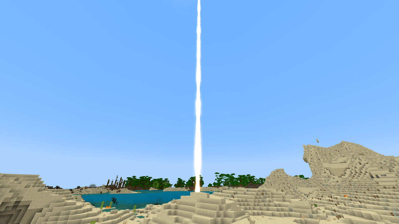 A narrow Scorch beam burning the surface without tearing up terrain.