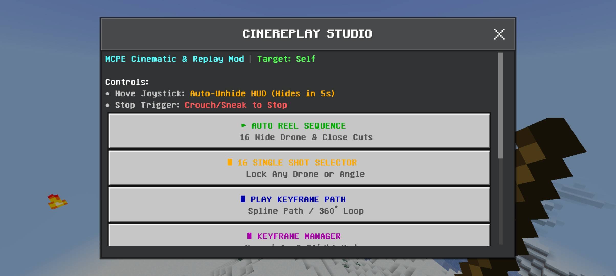 CineReplay Studio & Cinematic Camera Mod — screenshot 1