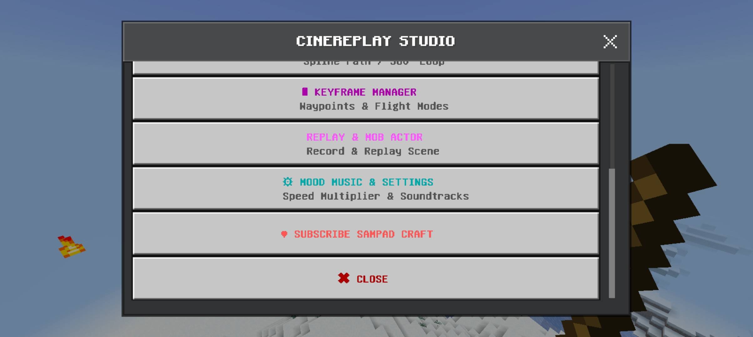 CineReplay Studio & Cinematic Camera Mod — screenshot 2