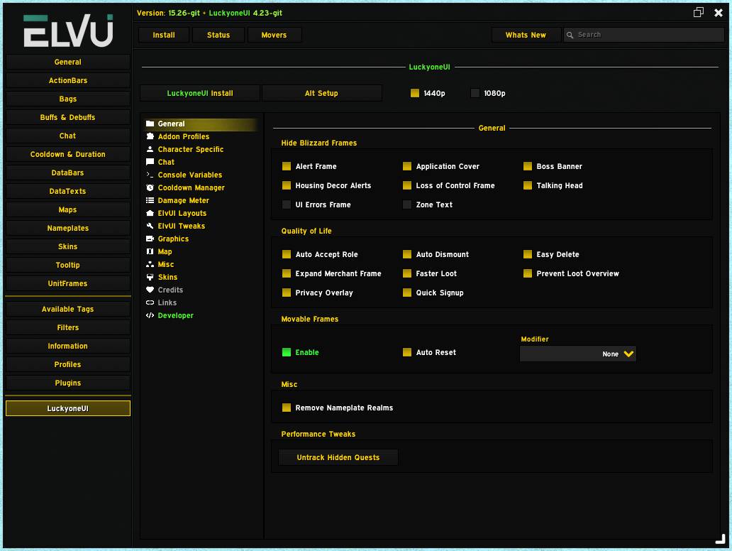 Ingame Options