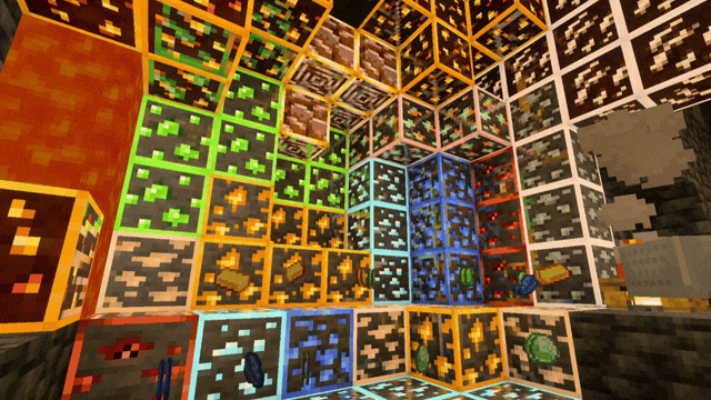 Ore Highlighter | Ore Outline & Glowing Ores screenshot active