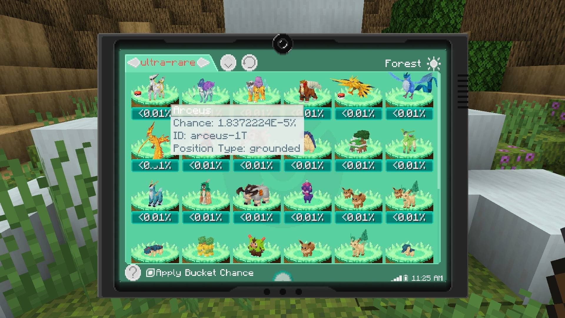 Thumbnail Legendaries can spawn in specific biomes! There is a super low chance for a legendary Pokémon to spawn right next to you—keep your eyes open!