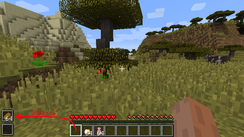 Shift+G to move things to the first slot, shift+H to move things to the second slot