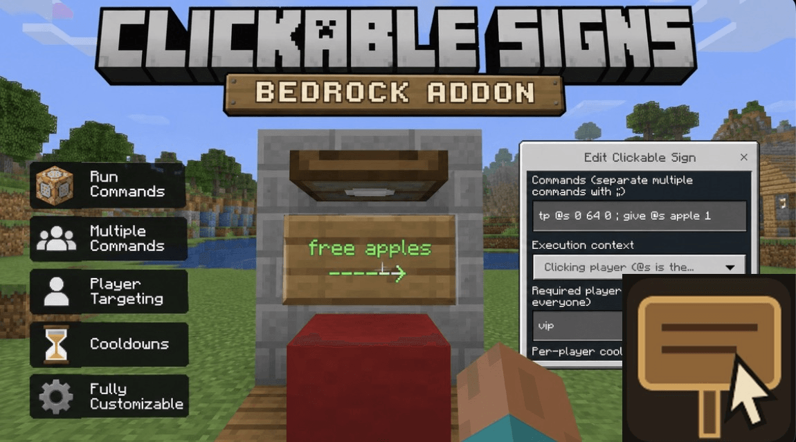 Clickable Signs
