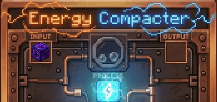 Thumbnail Place Raw Energy in input slot to receive Compact Energy.