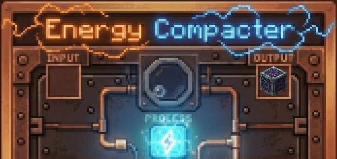 Thumbnail Place Raw Energy in input slot to receive Compact Energy.