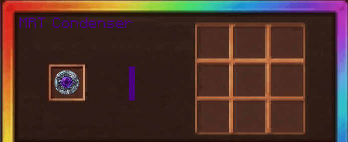 Thumbnail Place Compact Energy Orb in input to receive 1 Crystalline Matter.