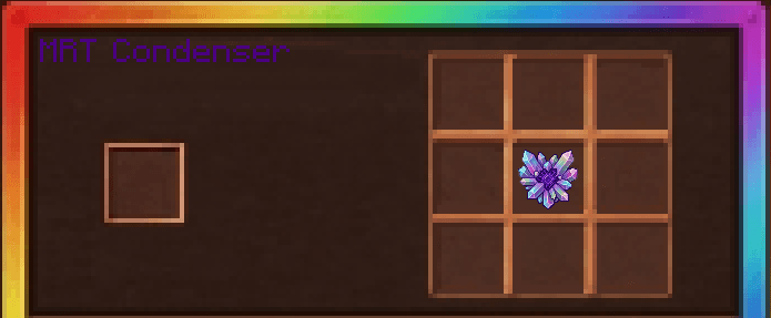 Thumbnail Place Compact Energy Orb in input to receive 1 Crystalline Matter.