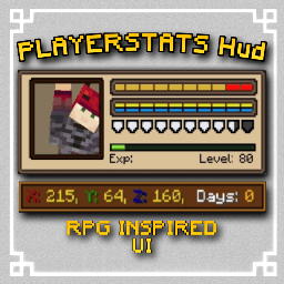 Bosya's PlayerStats HUD – RPG Inspired UI v1.2.4 screenshot active