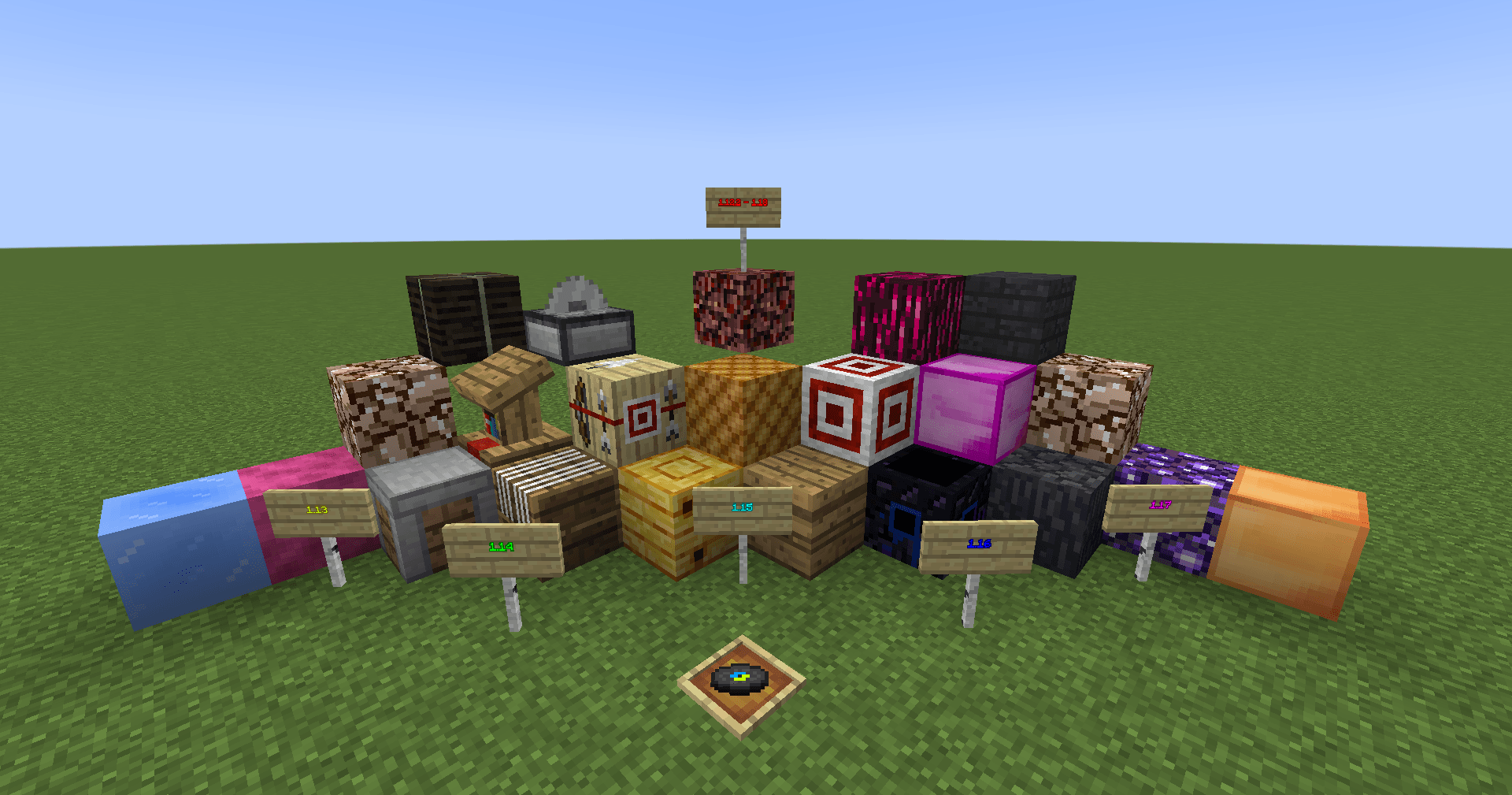 Part of additions from versions 1.12.2-1.18!