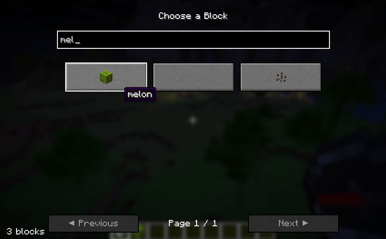 Menu Search