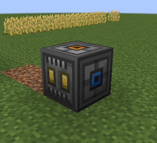 top configured for output only, side configured for input only.