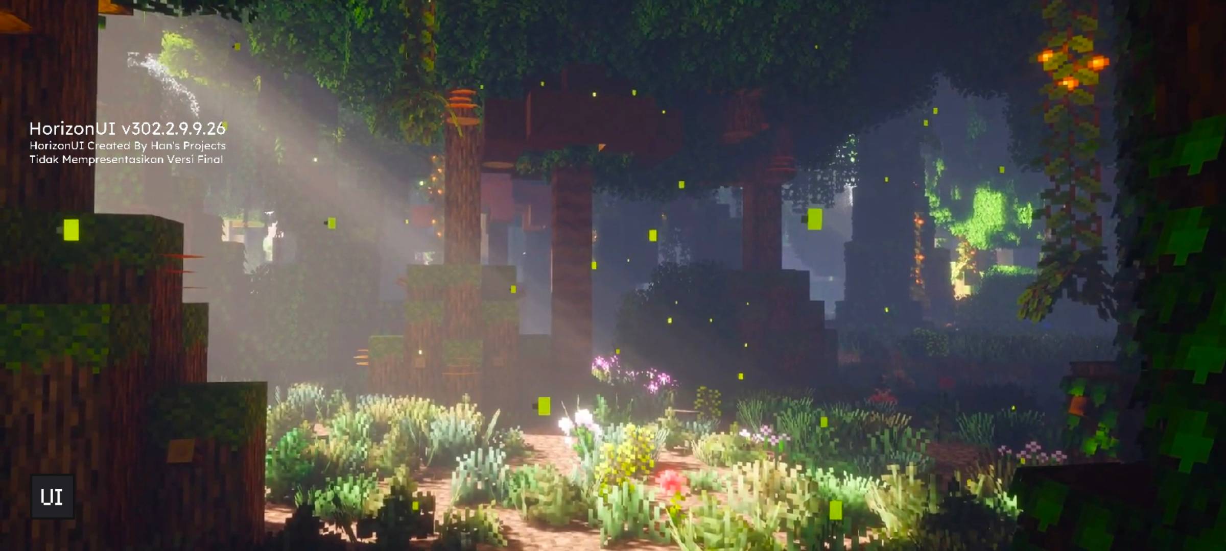 HorizonUIExtension - Minecraft Fireflies Forest — screenshot 1