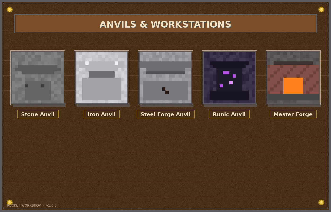 Pocket workshop — screenshot 2
