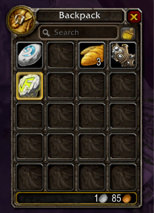 Main backpack.