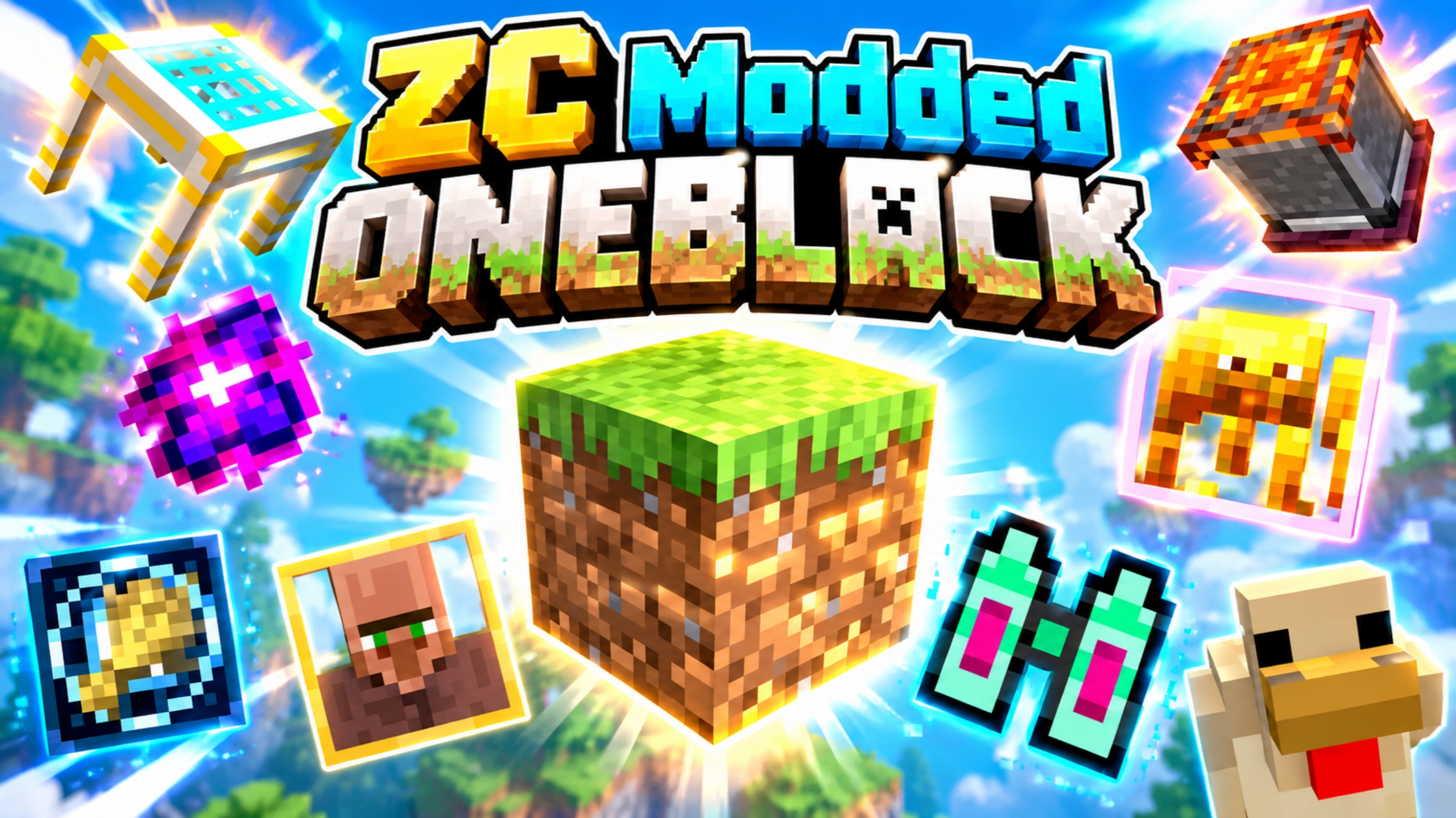 ZC Modded One Block Modpack